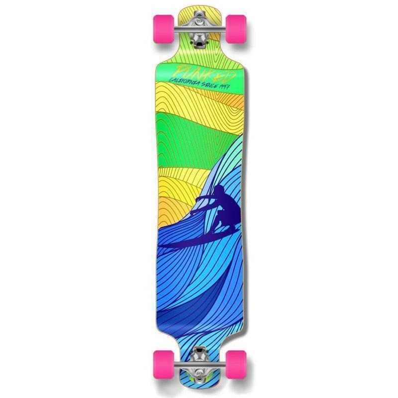 Punked Lowrider Double Drop Surf’s Up 40″ Longboard Complete