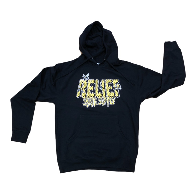 Relief Honey Bee Hoody Black S
