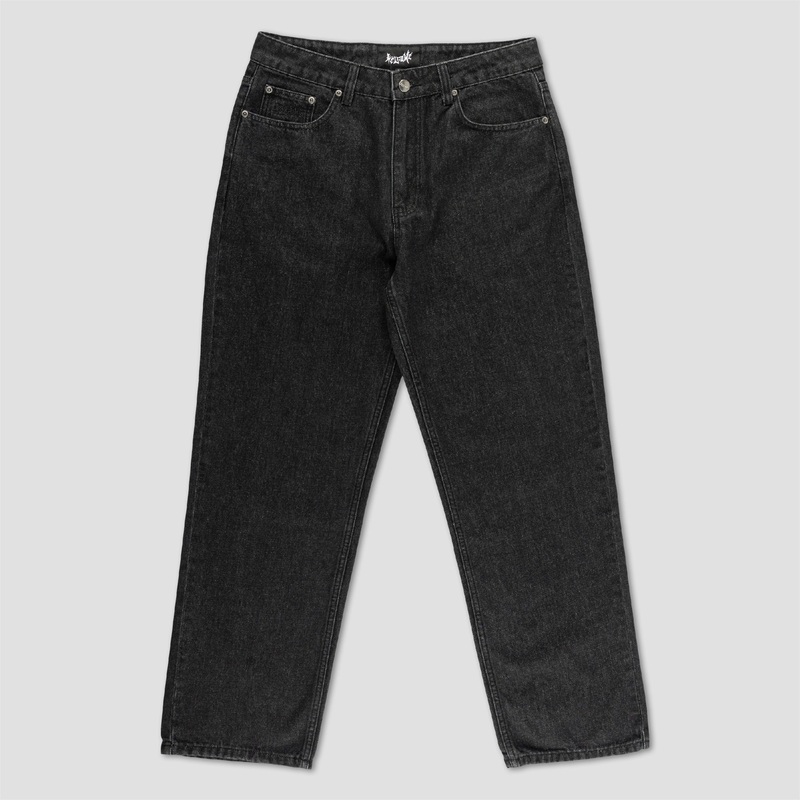 Welcome Immortal Loose Straight Leg Denim Washed Black 28