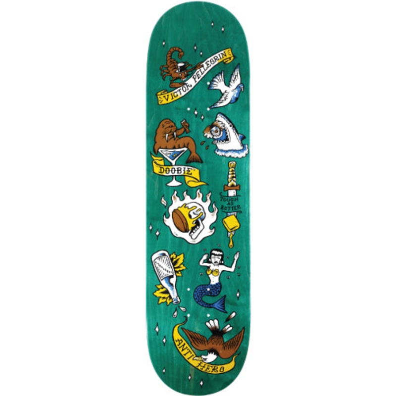 Antihero Doobie No Regerts Skateboard Deck 8.62″ 8.62″ Yellow Veneer