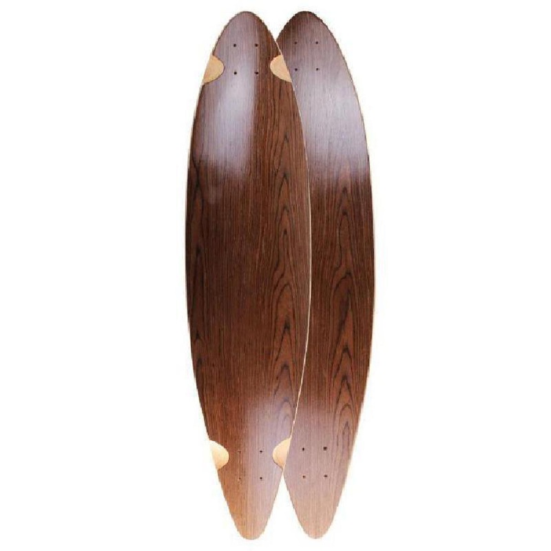 Blank Pintail Dark Walnut 46″ Longboard Complete Complete
