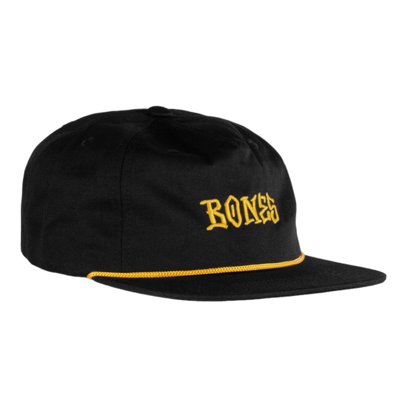 Bones Black & Gold 5 Panel Hat Blk OS Black