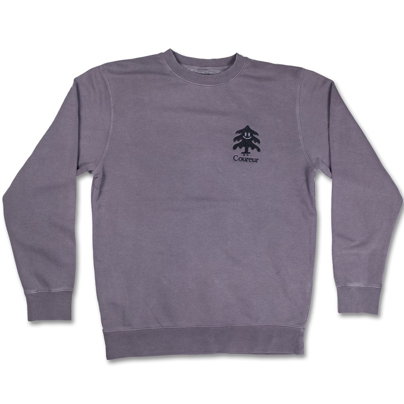 Coureur Goods Green Giant EMB Crewneck Pigment Plum S
