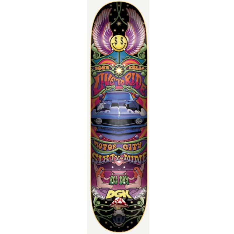 DGK Josh Kalis Ghetto Psych Skateboard Deck 8.1″ 8.1″