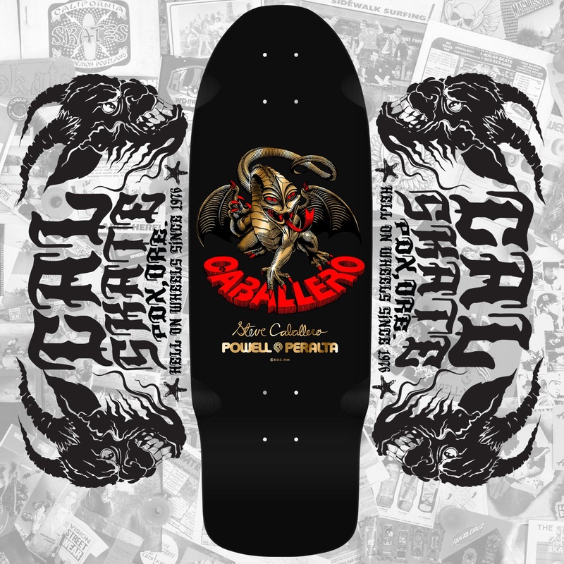 FIRE SALE Powell Peralta “Steve Caballero – Bones Brigade” Series 16 Limited Edition Deck