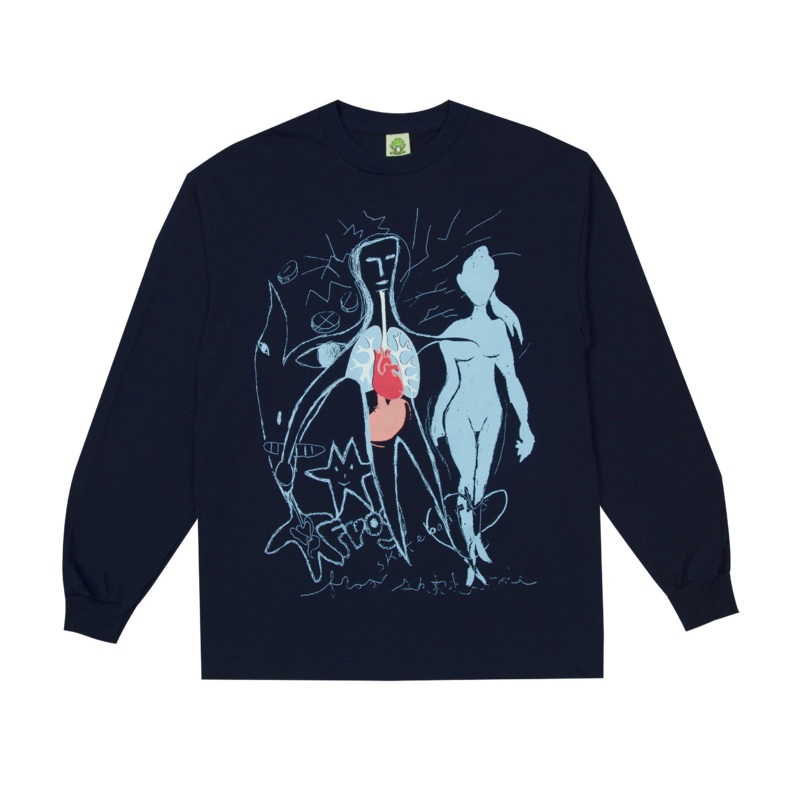 Frog Phenomena L/S T Shirt Navy M