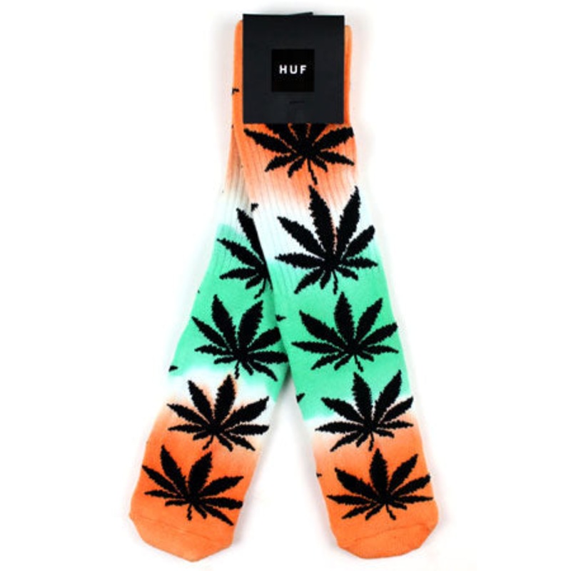 HUF TieDye Plantlife Sock electric orange N/A