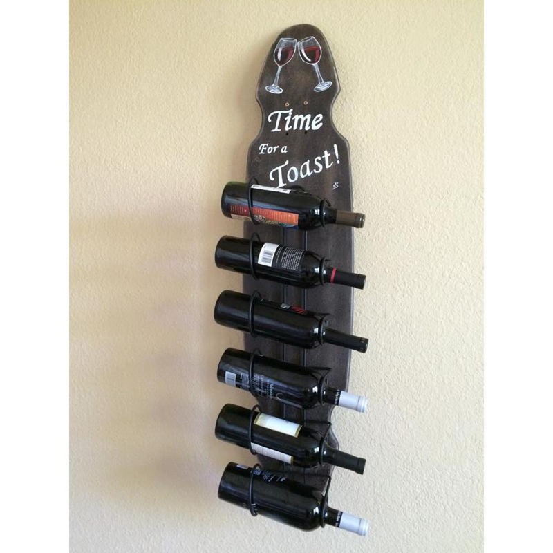 Longboard Art – Wall Wine rack – Time for Toast