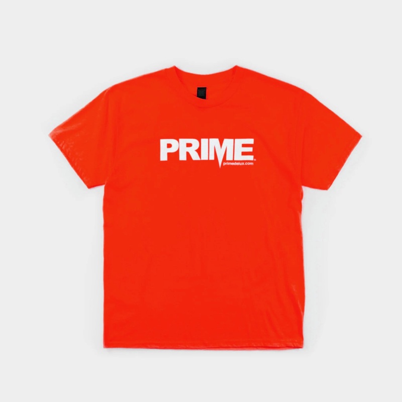 Prime Delux OG Logo Kids T Shirt – Red/ White Kids S