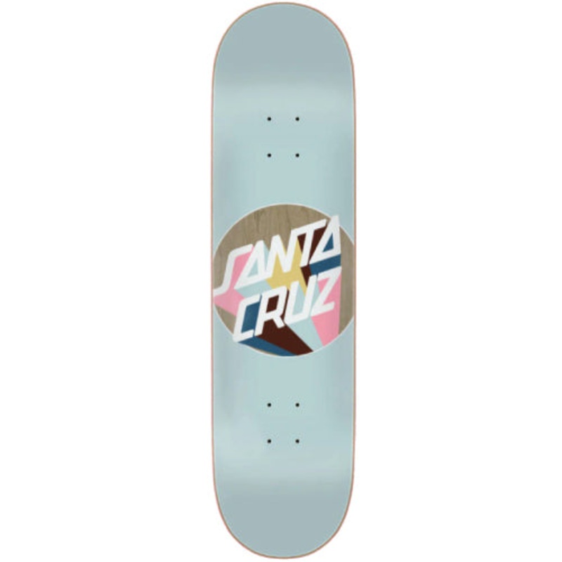 Santa Cruz Delta Dot Skateboard Deck Light Blue 8.125″ 8.125″