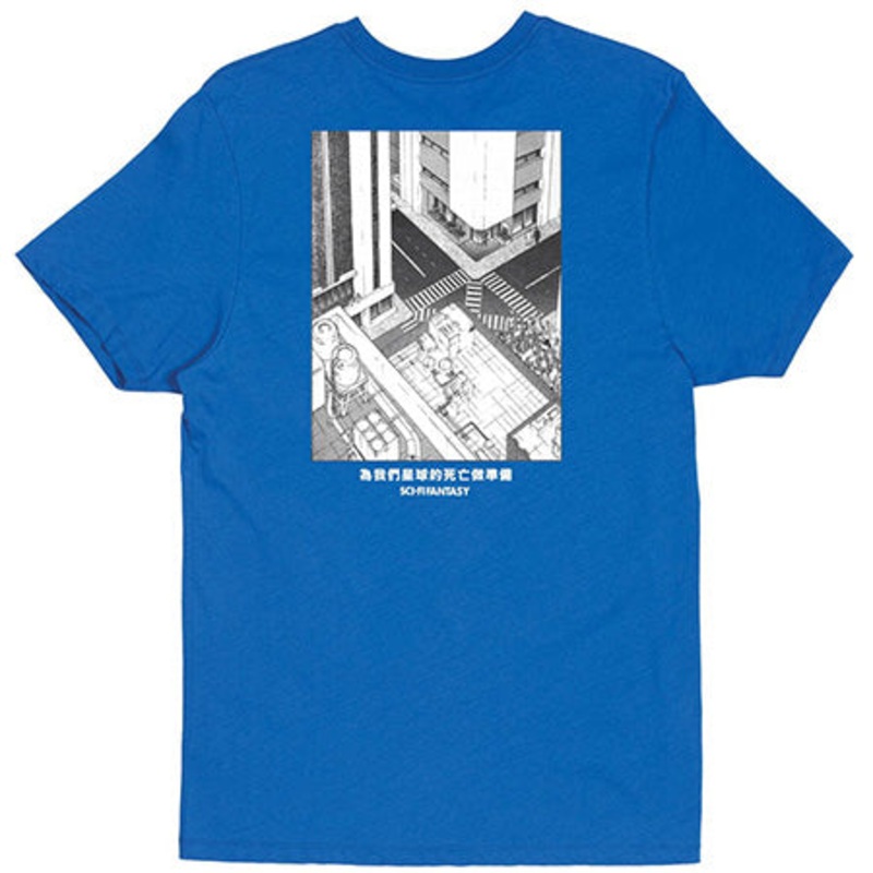 Sci-Fi Fantasy Dead Planet T Shirt Royal Large