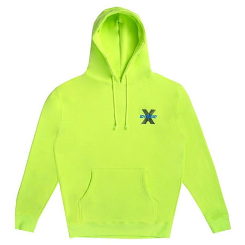 Sci-Fi Fantasy New X Pullover Hooded Sweatshirt Safety Yellow Extra Large