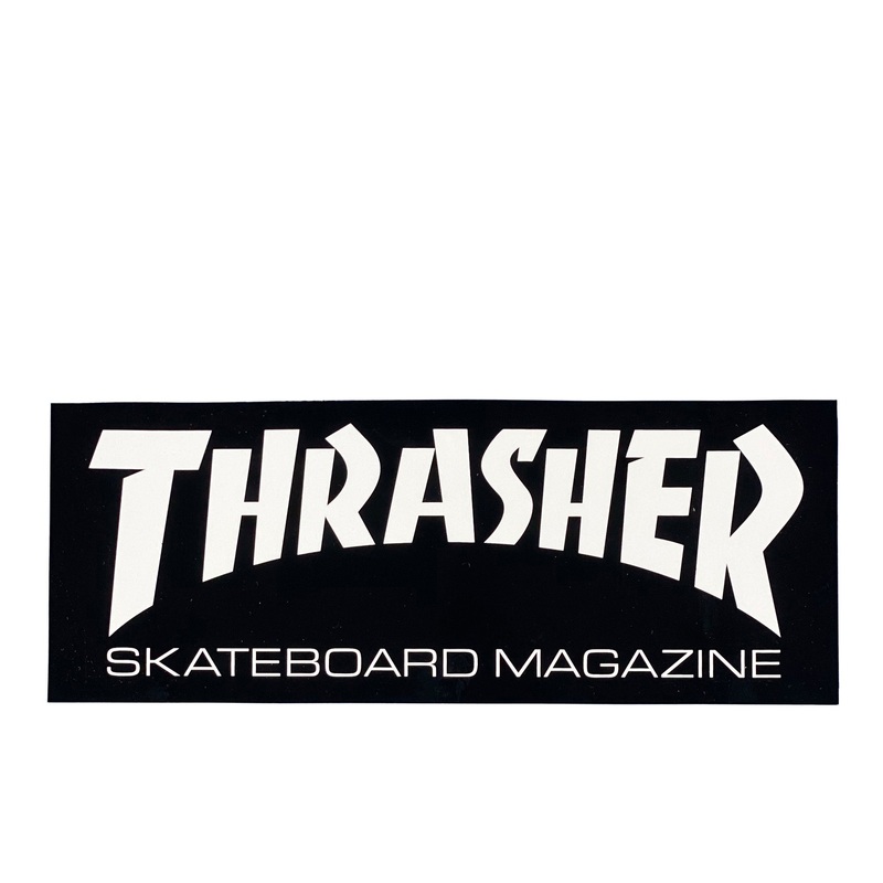 Thrasher Magazine Sticker L – Black / White