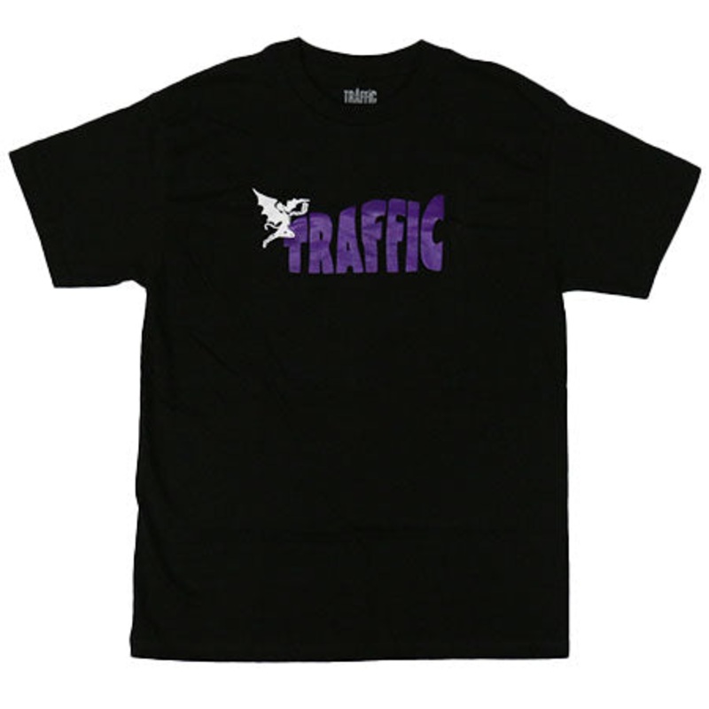 Traffic Skateboards Sabbath T Shirt Black Large