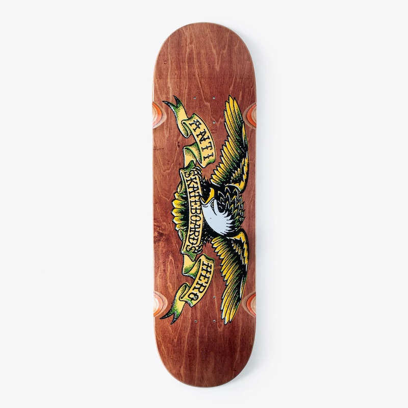Anti Hero 9″ Misregistered Eagle Deck – Brown Stain 9″