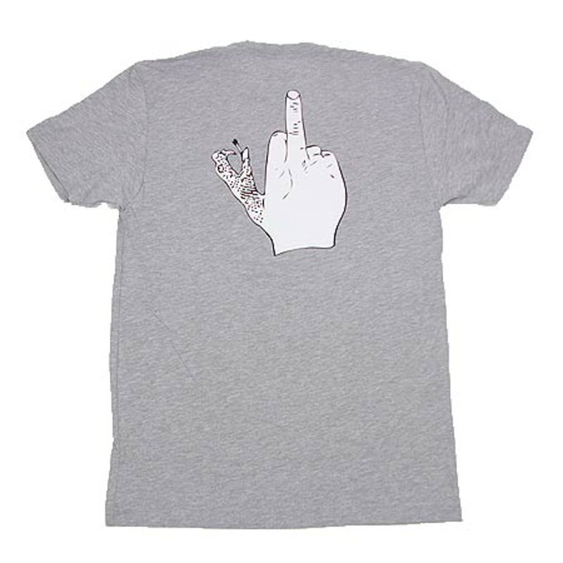 Doom Sayers Up Yours T Shirt Heather Grey Extra Large