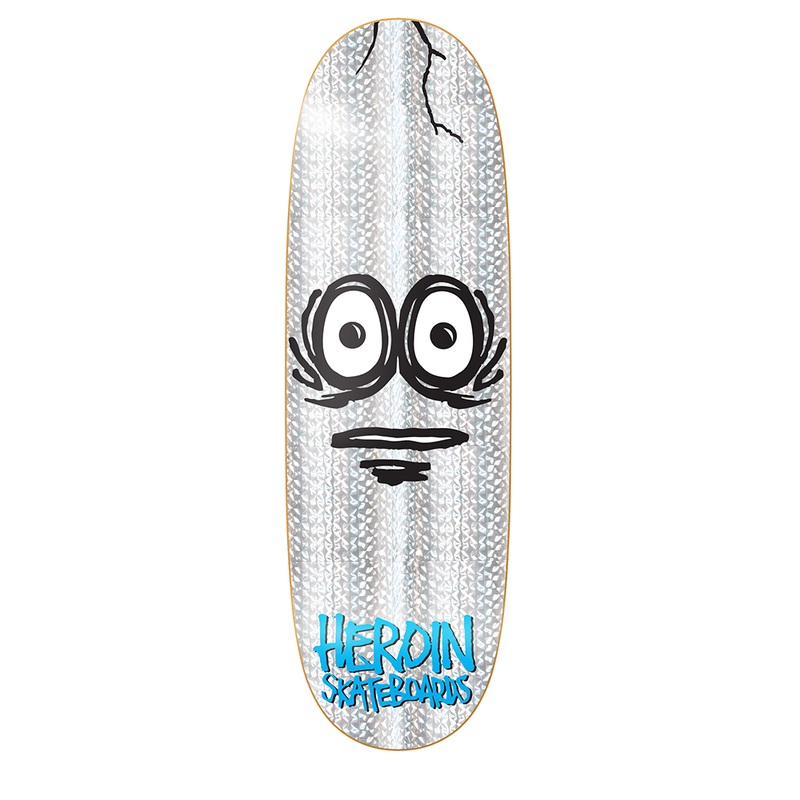 HEROIN “VERY BIG HOLO EGG” 10″ SKATEBOARD DECK