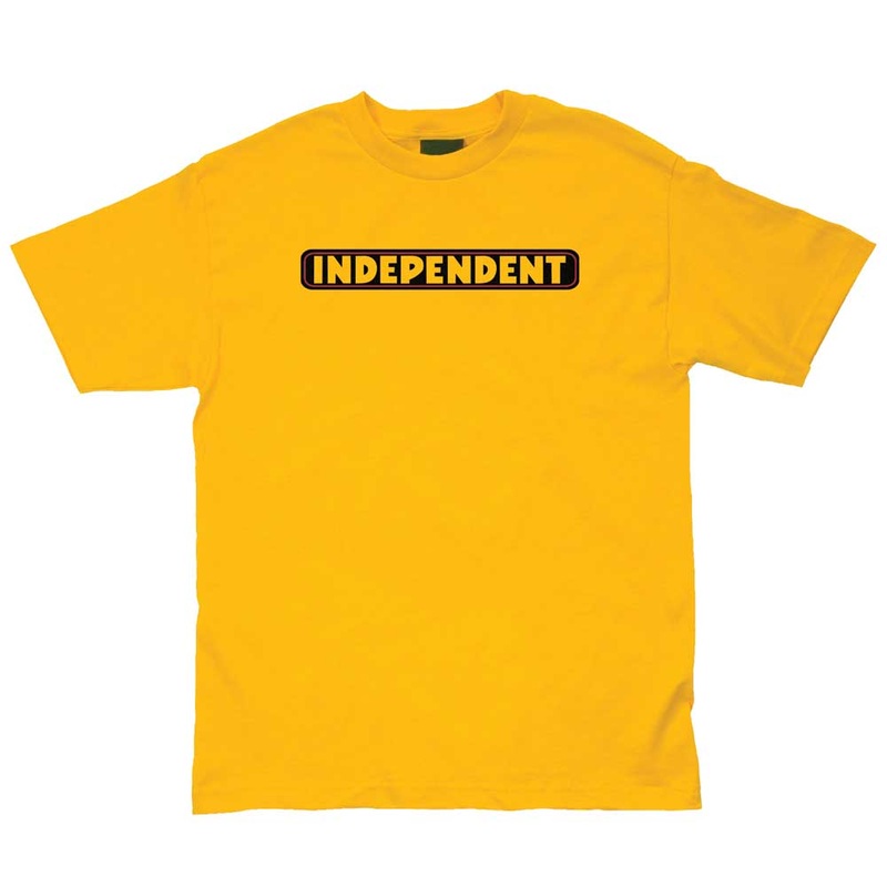 Independent Bar Logo Youth Midweight Short Sleeve T-Shirt – Gold Medium Gold