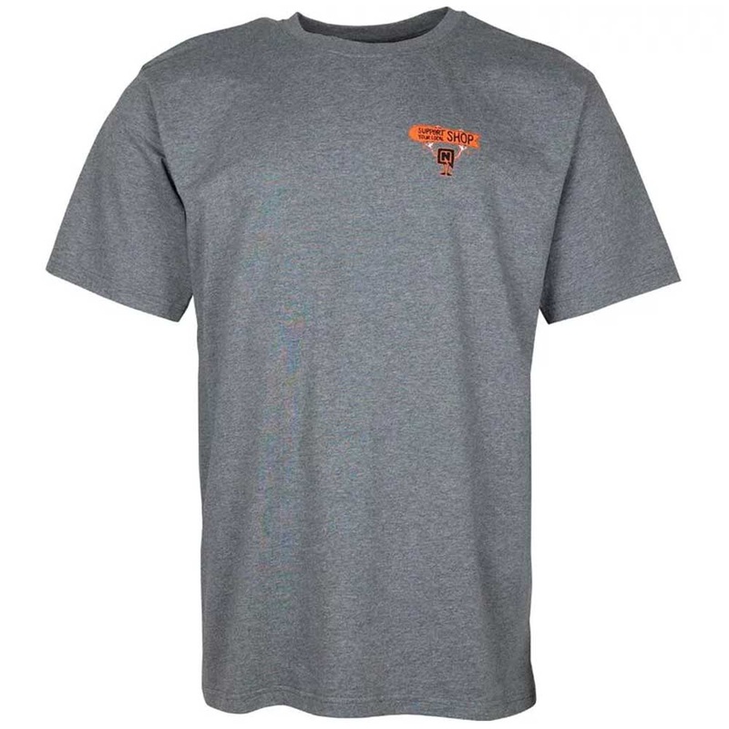 Nitro Support Local Short Sleeve T-Shirt Small Heather Graphite