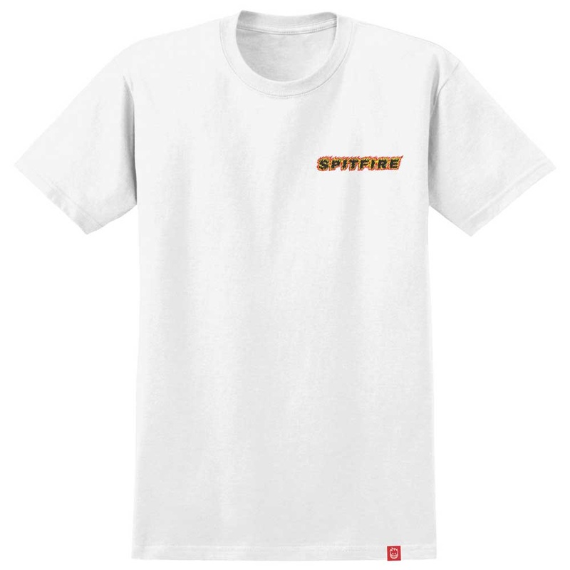 OG Classic FLM White Red Yellow Spitfire Wheels Tee SM