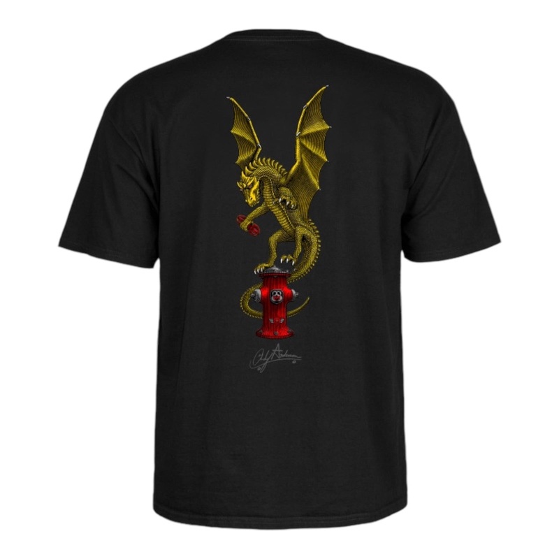 Powell Peralta Andy Anderson Vajra T-Shirt Black S
