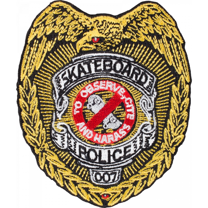 Powell Peralta Skateboard Police Badge 3.5″ Patch