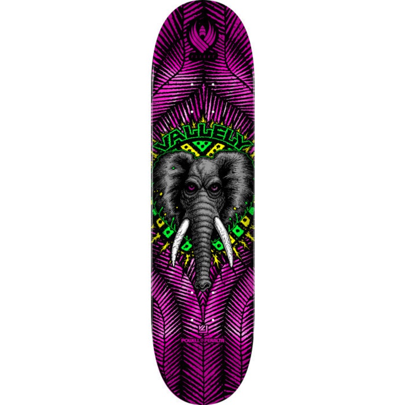 **Pre-Order** Powell Peralta Vallely Elephant Pink Foil 8.38″ Flight Skateboard Deck