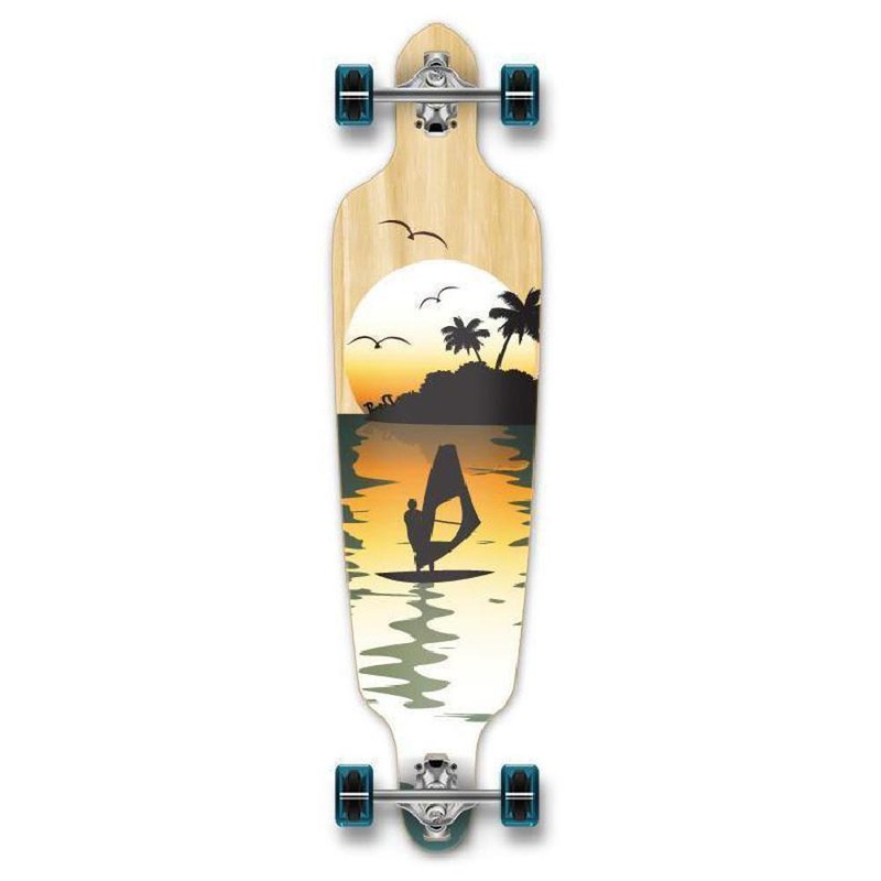 Punked Natural Surfer Drop Through 40″ Longboard Complete