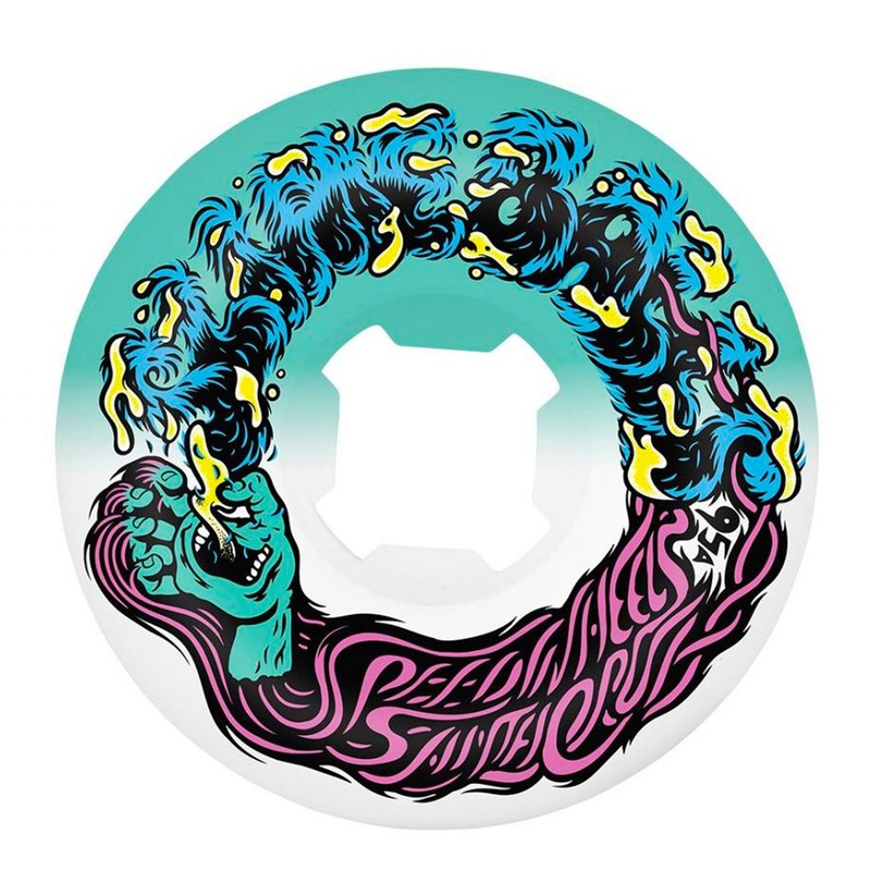 Slime Balls – 54mm – Hairballs 50-50 Wheels 95a – Teal / White 54mm