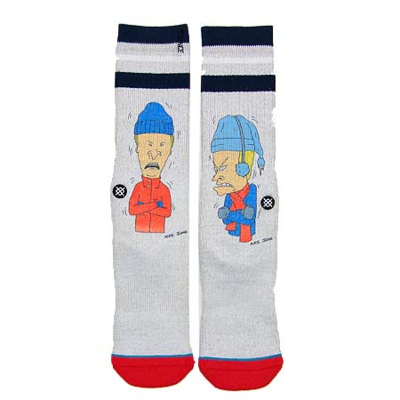 Stance Snot Sickle Crew Socks Gray Large