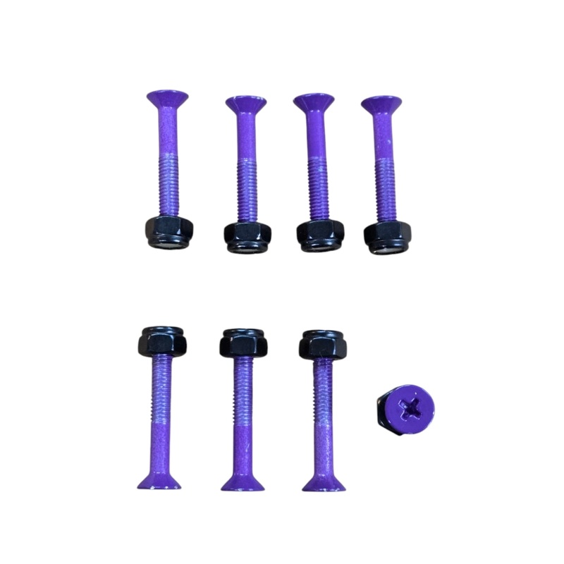 1-1/4″  Skateboard Hardware Bolts – PURPLE