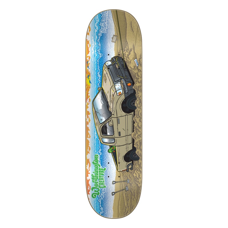 8.6in Worthington Paradise VX Creature Skateboard Deck No Color 8.6in x 32.11in