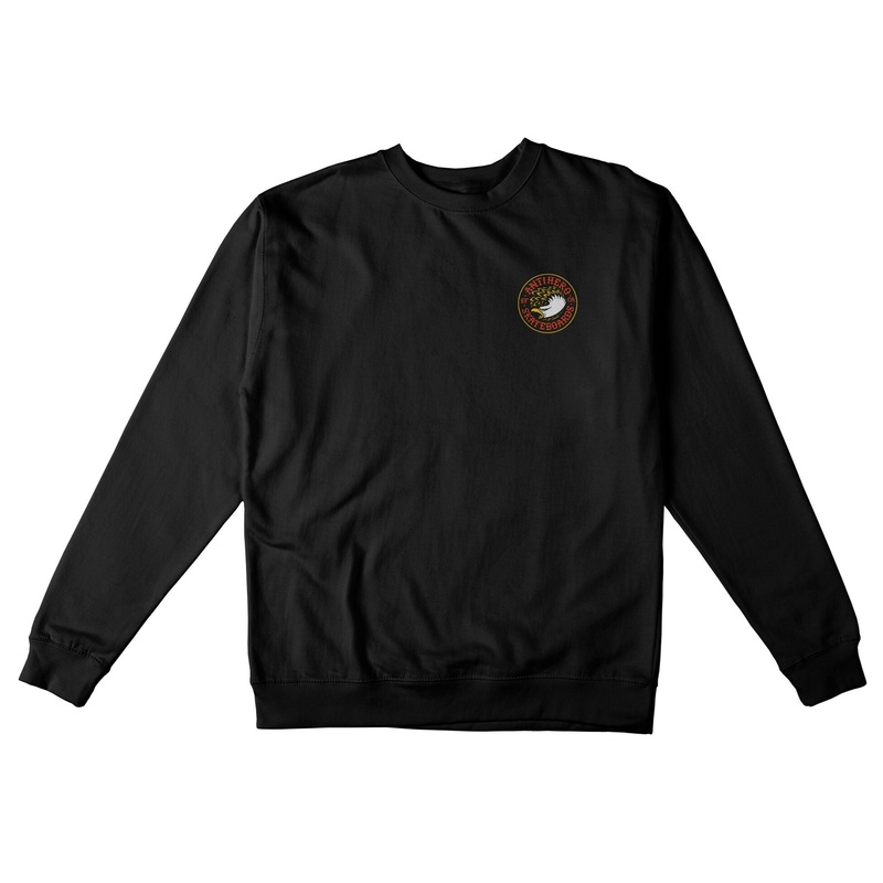 Anti Hero Crew Eagle Round Crewneck Longsleeve – Black Medium Black