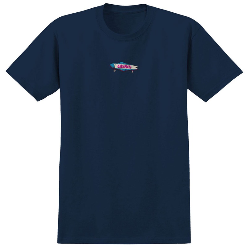 Bored True Navy Multi Krooked Tee MD