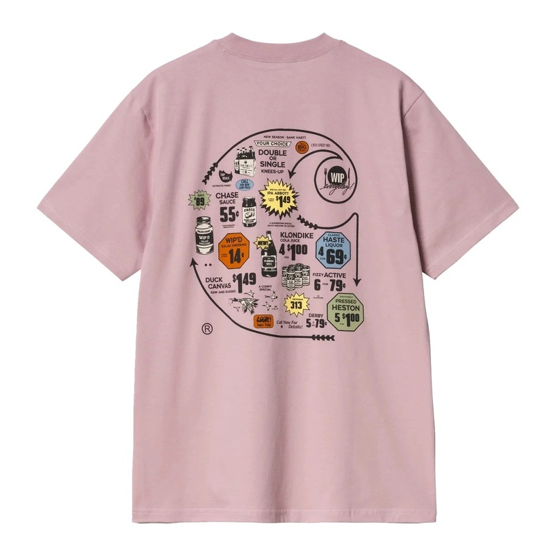 Carhartt WIP Catalgoue C Logo Tee Hortensia S