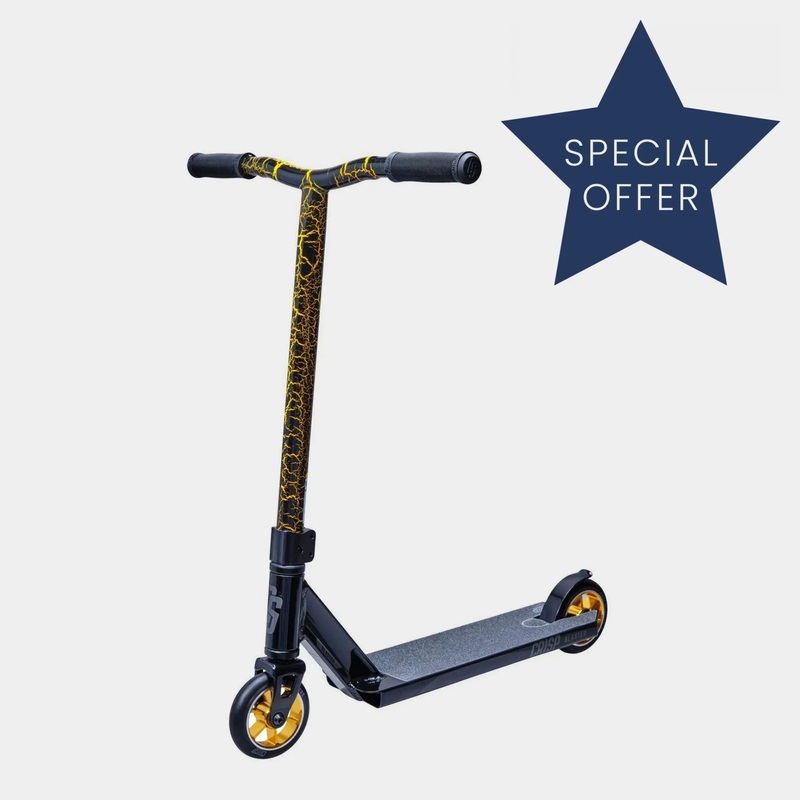 Crisp Blaster Mini Complete Scooter Black/Gold Crackling