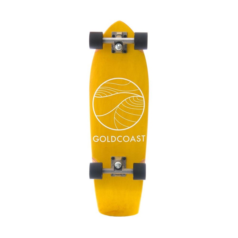 GoldCoast Classic Golden 28″ Cruiser Longboard Complete