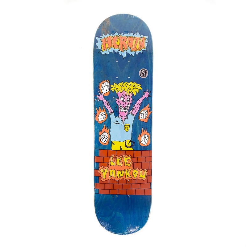 Heroin – 8.25″ – Lee Yankou Dead Toon Deck – Assorted Stains
