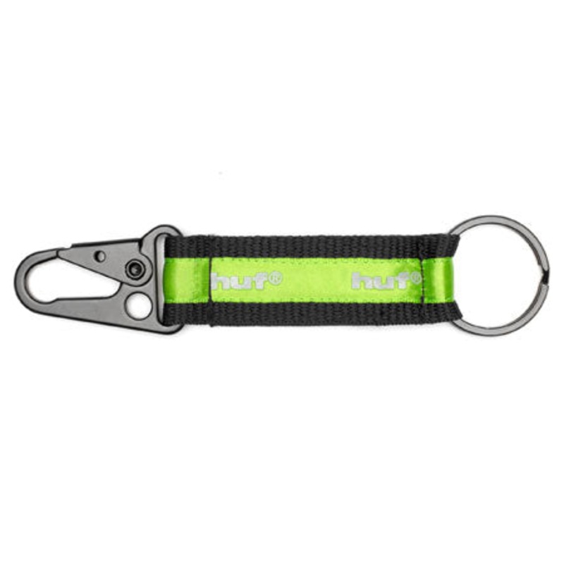 HUF Easy Keychain Black/ Green N/A