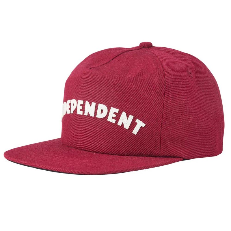 Independent Brigade Strapback Unstructured Mid Hat – Cardinal Cardinal
