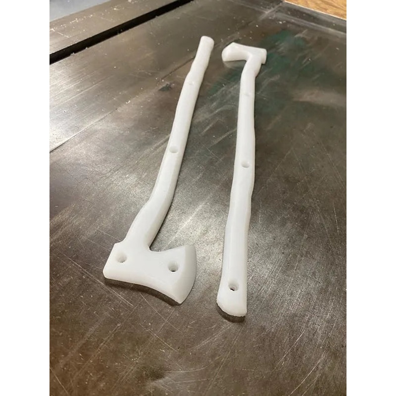 LIL JAWNS AXE JAWNS SKATEBOARD RAILS White