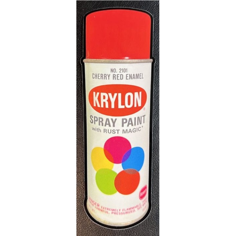Meericle MFG “Cherry Red Classic 1968 Krylon” Sticker