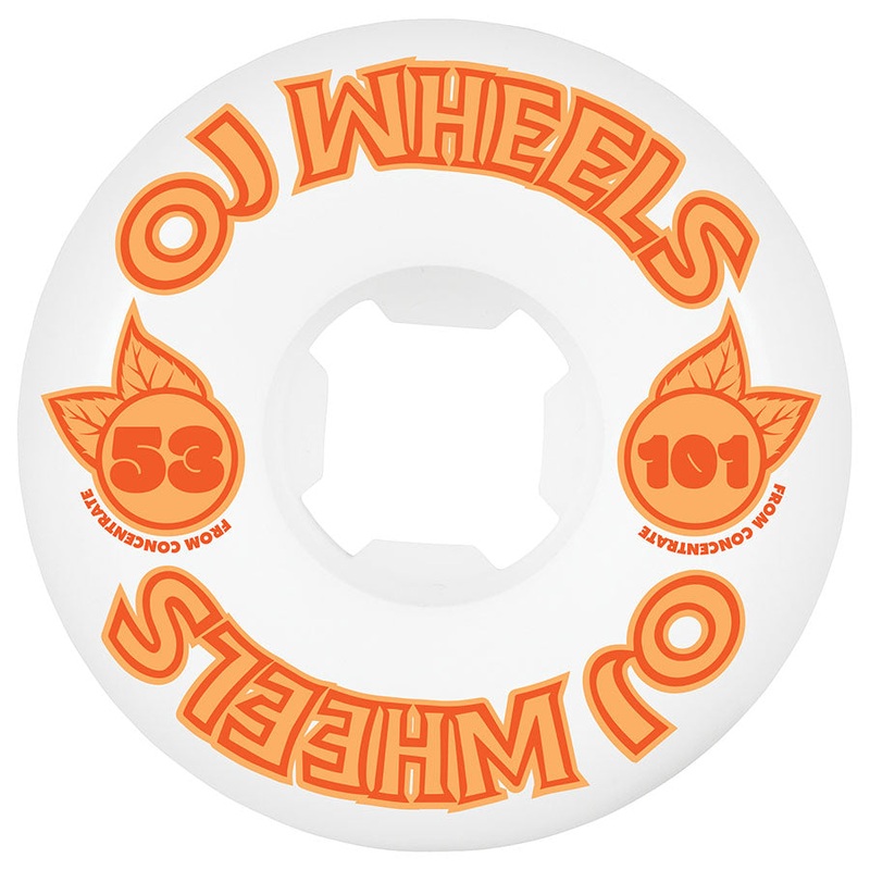 OJ Wheels From Concentrate Hardline 53mm 101a Skateboard Wheels 53mm