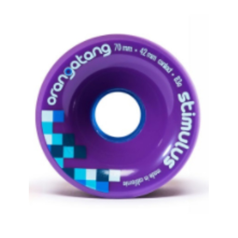 Orangatang Stimulus Purple 70mm, 83a Longboard Wheels 70mm