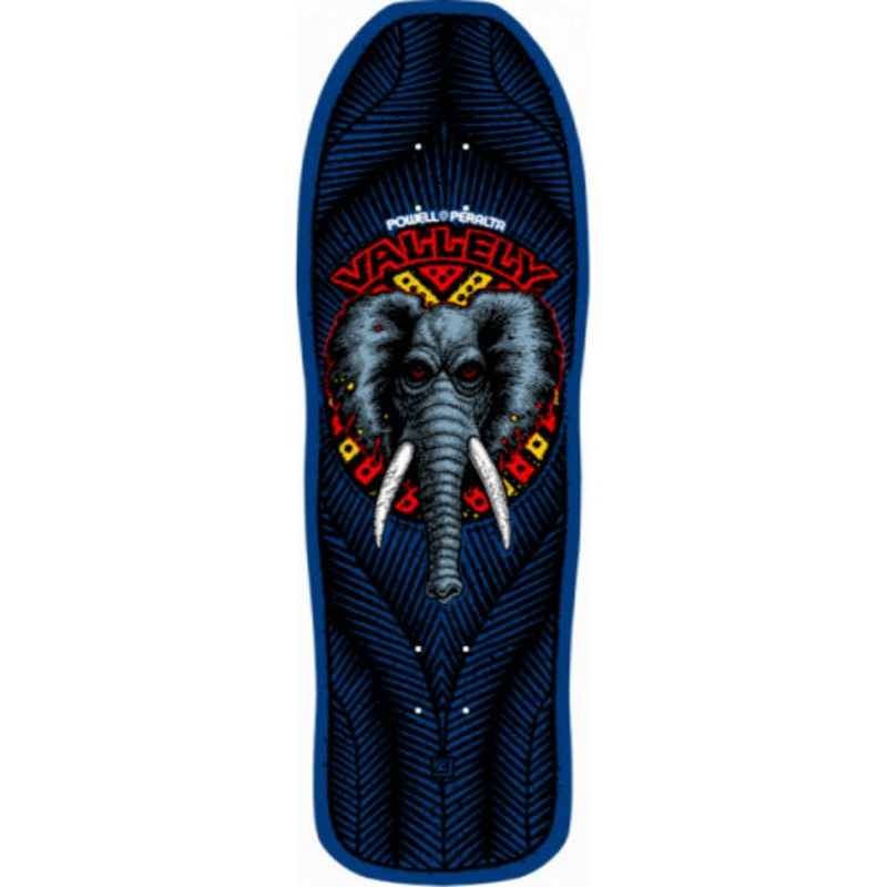 Powell Peralta Mike Vallely Elephant Navy Reissue Skateboard Deck 9.85″ 9.85″