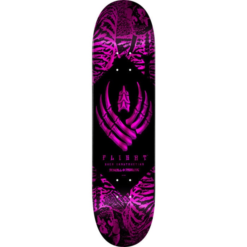 POWELL PERALTA SKELETON PINK FOIL 8″ FLIGHT SKATEBOARD DECK