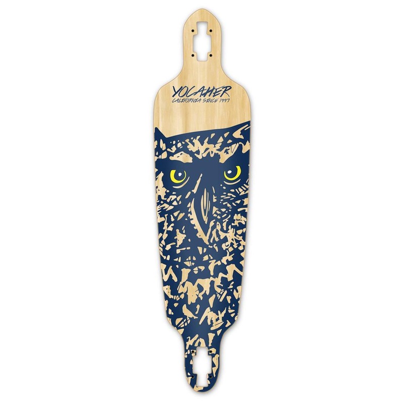 Punked Drop Through 41″ Longboard Deck – Spirit Animal OWL Deck