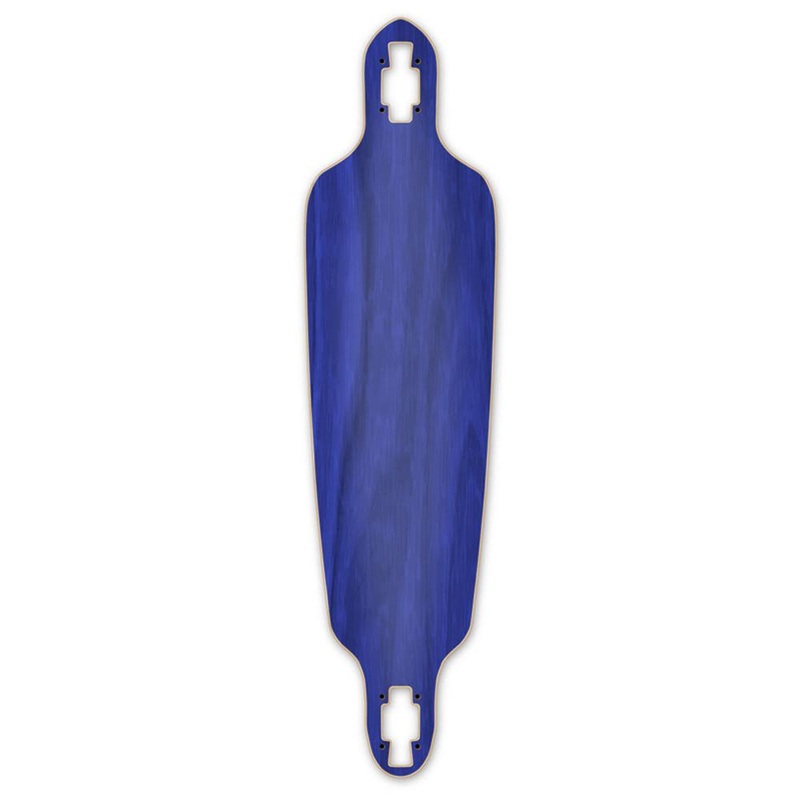 Punked Drop Through Blank Longboard Deck – Stained Blue Deck