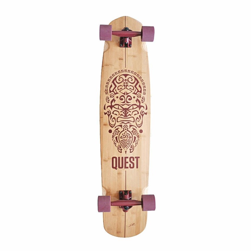 Quest Enata 40″ Kicktail Longboard Complete