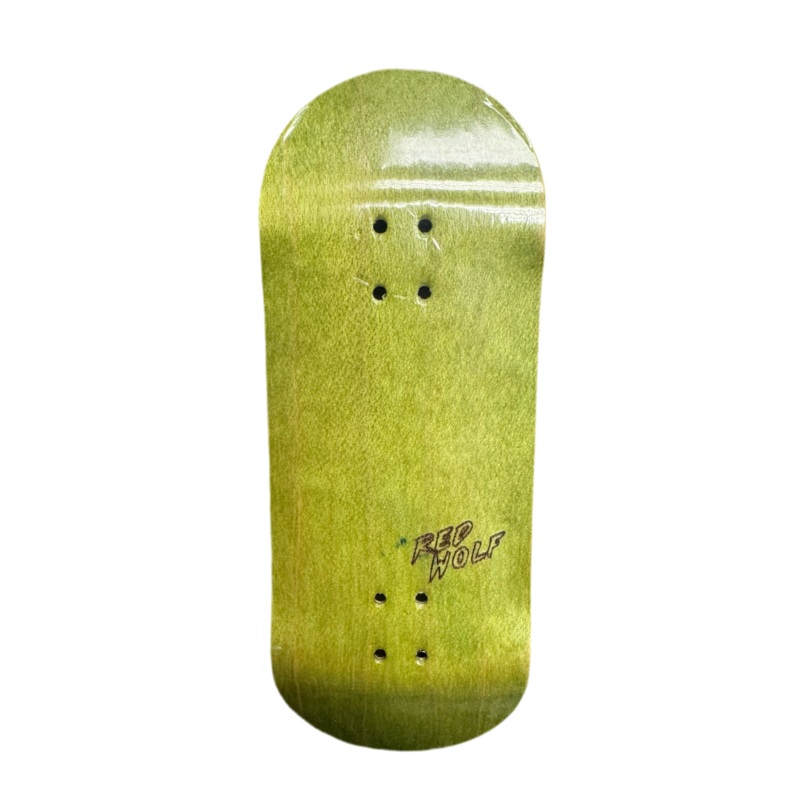 RedWolf Blank Green Fingerboard Deck 34.5mm Popsicle – Reg Short Shape